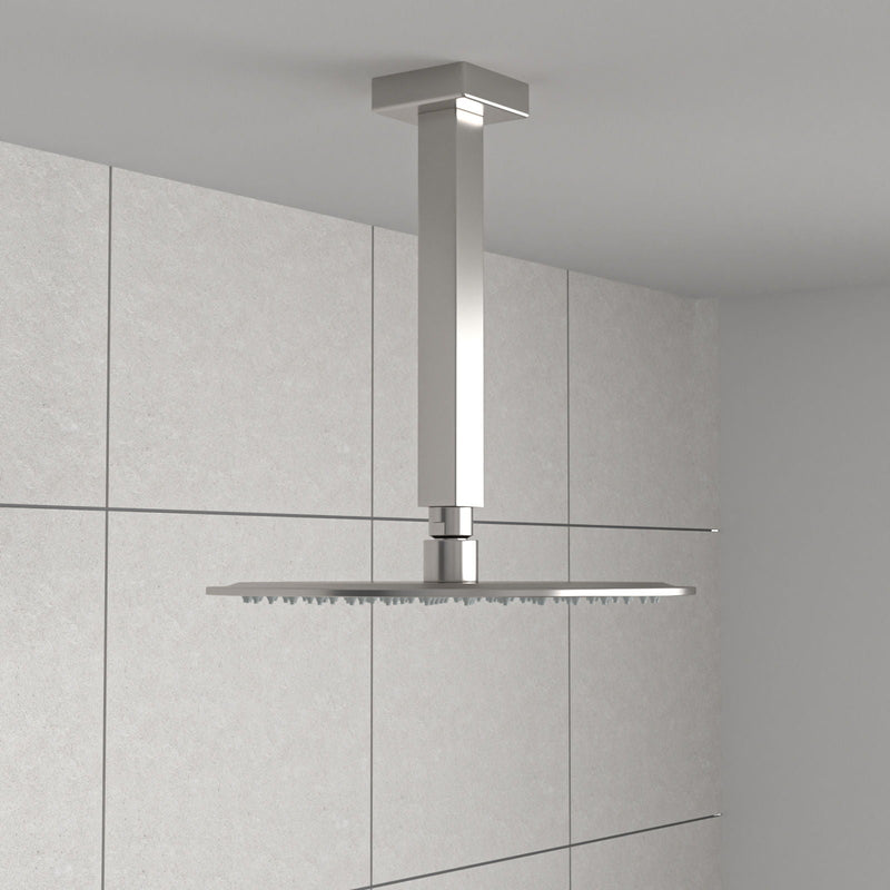 Premium 8" Ceiling Mounted Shower Arm With Flange by HouseOfZazla