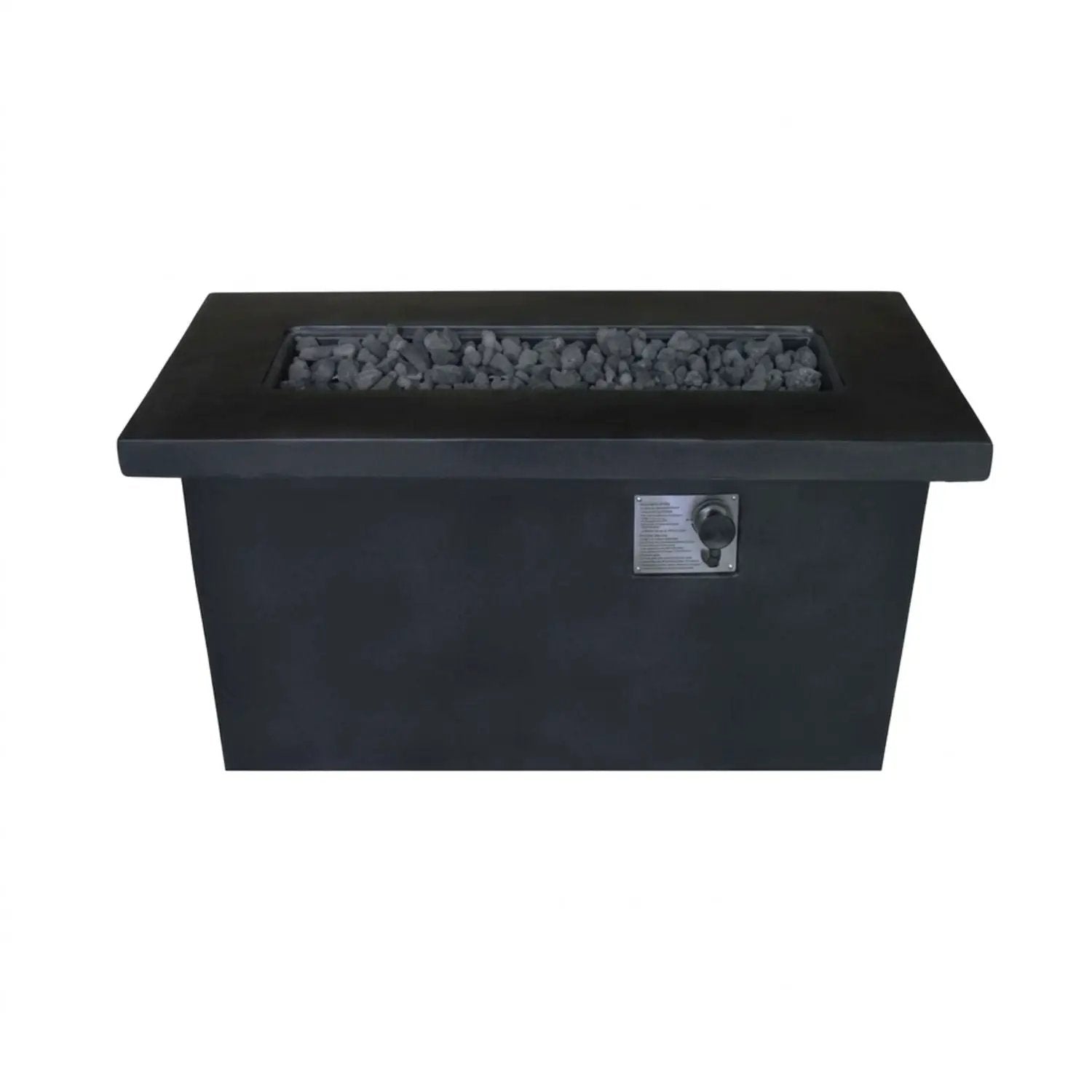 Propane / Natural Gas Outdoor Fire Pit Table - Charcoal by HouseOfZazla