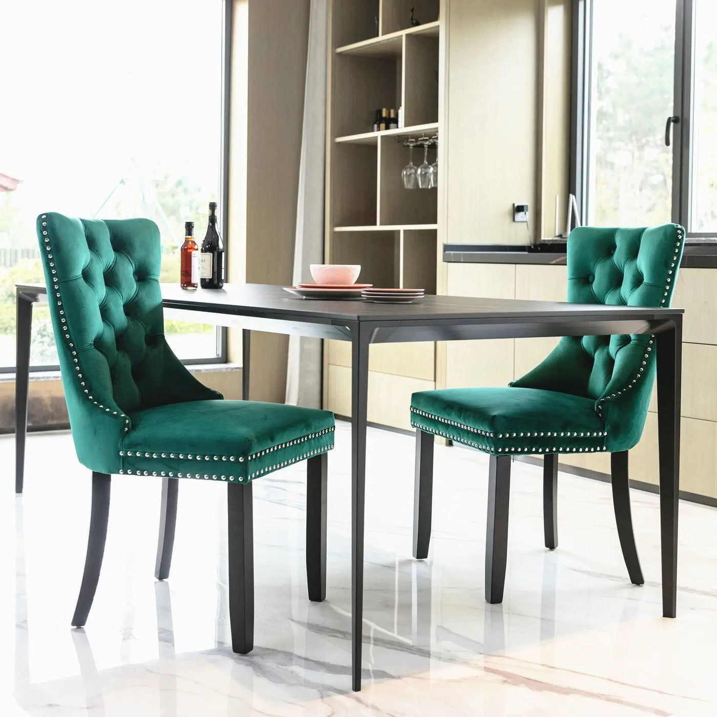 Nikki - High-End Tufted Dining Chair (Set of 2) by HouseOfZazla