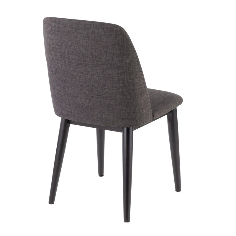 Tintori - Contemporary Dining Chair (Set of 2) - Charcoal by HouseOfZazla