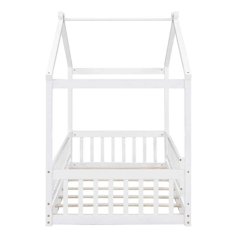 Bed House Bed Frame With Fence