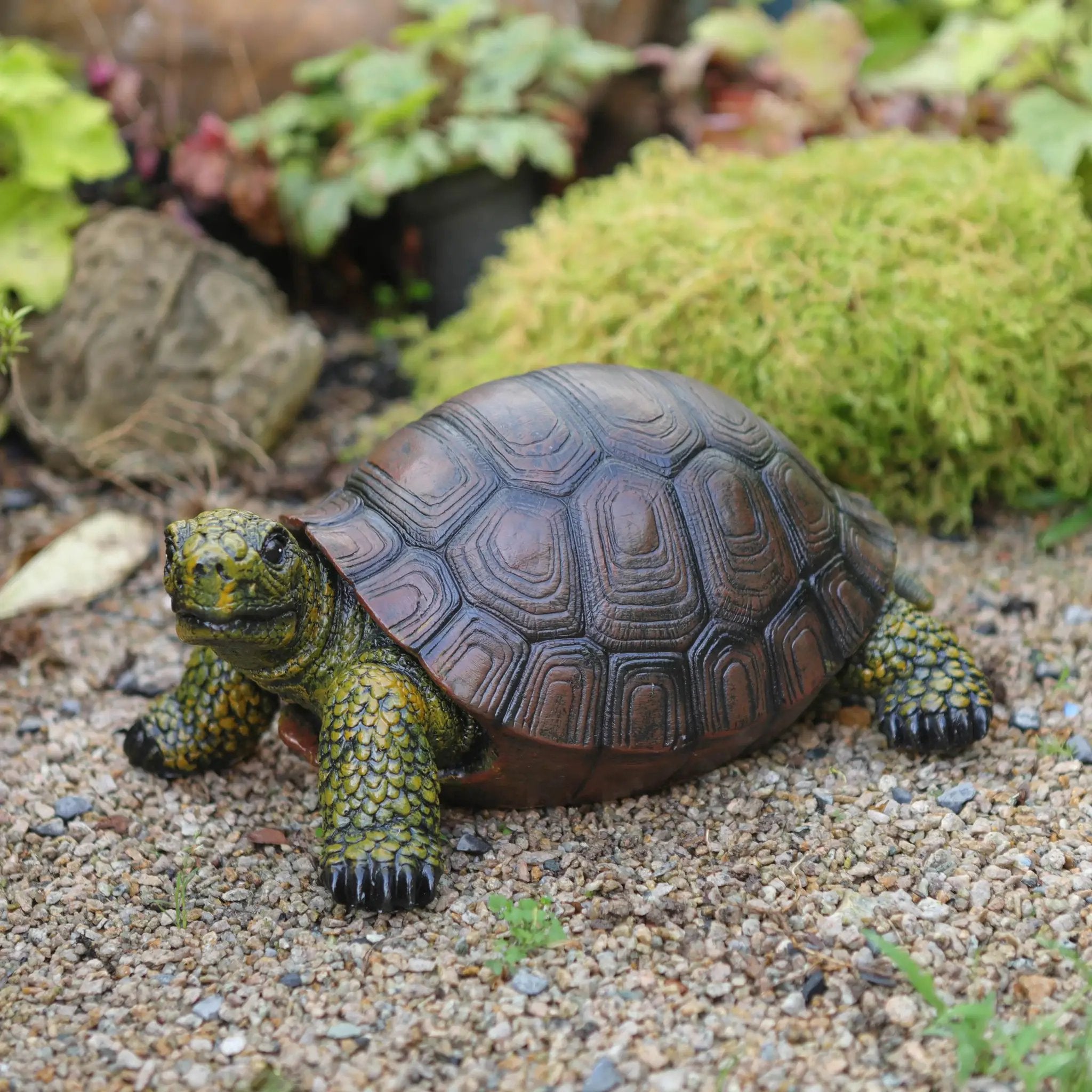 12.6 Inch Realistic Resin Turtle Garden Statue Outdoor Sculpture by House Of Avana