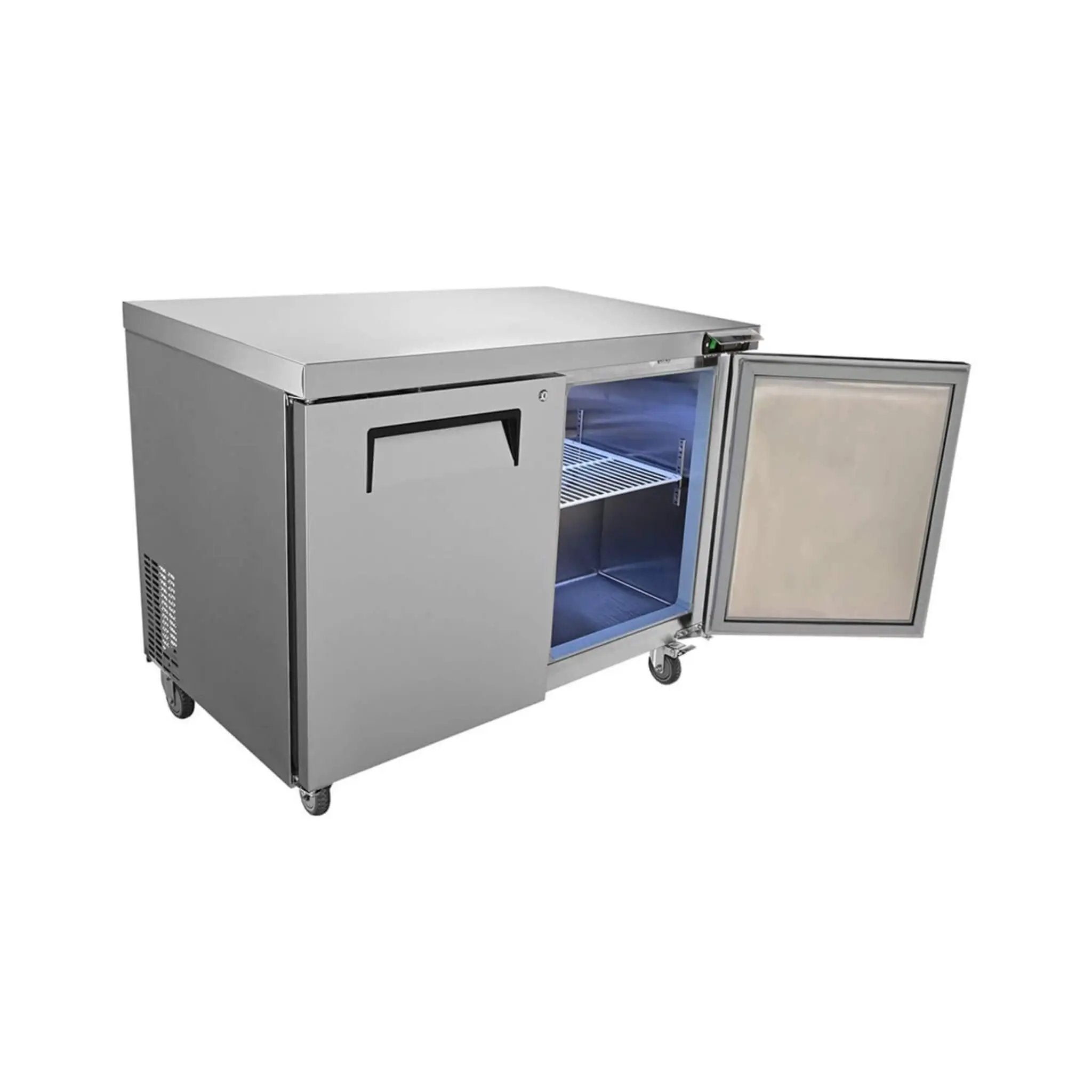 12.9 Cu.Ft 2-Door 48-Inch Commercial Stainless Steel Worktop Undercounter Refrigerator (SAK26049) by SAKSBY WHOLESALE