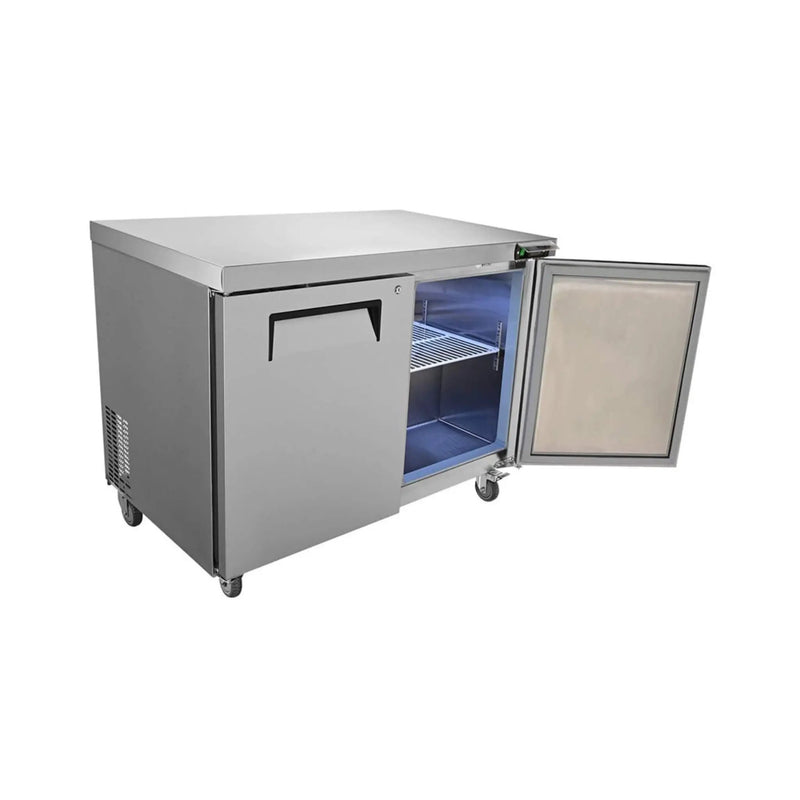12.9 Cu.Ft 2-Door 48-Inch Commercial Stainless Steel Worktop Undercounter Refrigerator (SAK26049) by SAKSBY WHOLESALE