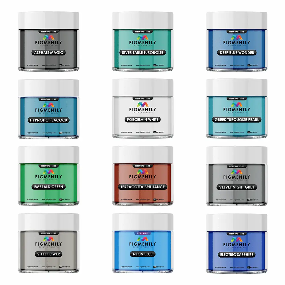 Mica Powder Pigments 12 Bundle Pack by UltraClear Epoxy