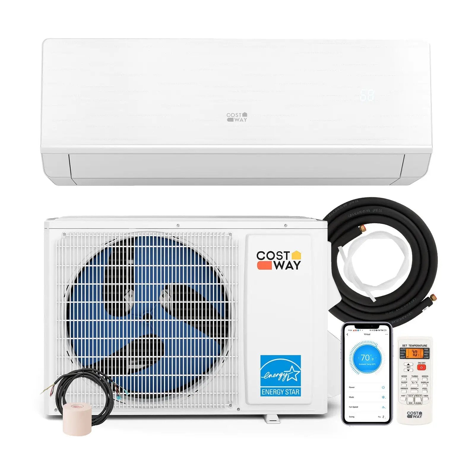 X-Pro 35000 BTU 2 Zone 22.5 SEER2 Mini Split AC with Heat Pump by DirectDeals