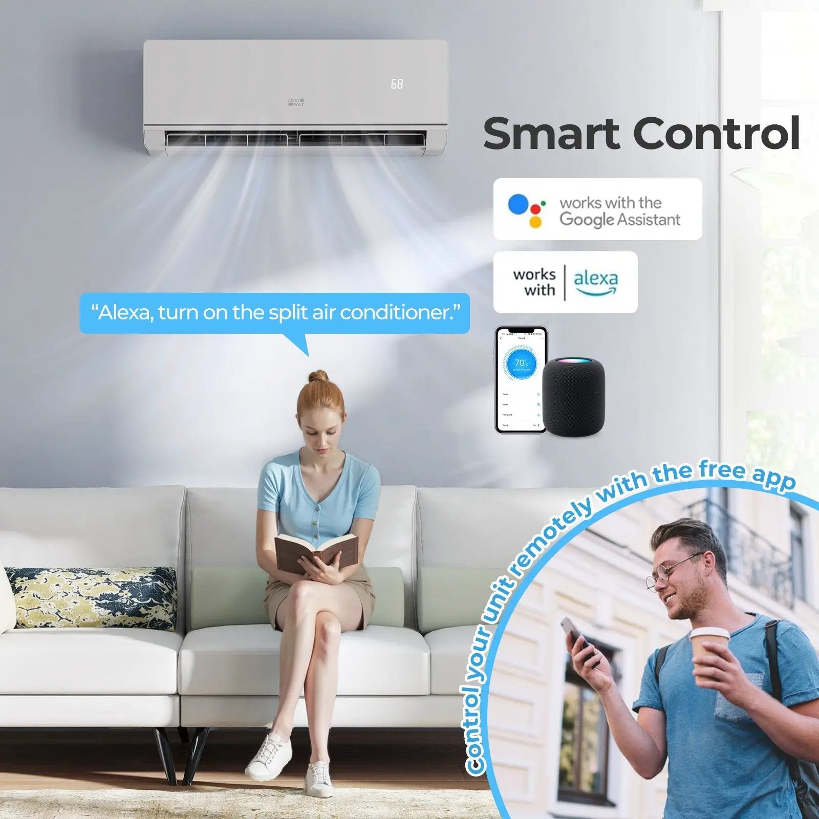 SEERXtreme Series ENERGY STAR Certified 12000 BTU 24 SEER2 208-230V Mini Split Heat Pump Heating at -15¬∞F by DirectDeals