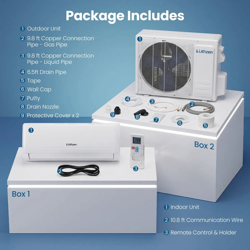 12000 BTU Mini Split Air Conditioner & Heater with WiFi by DirectDeals