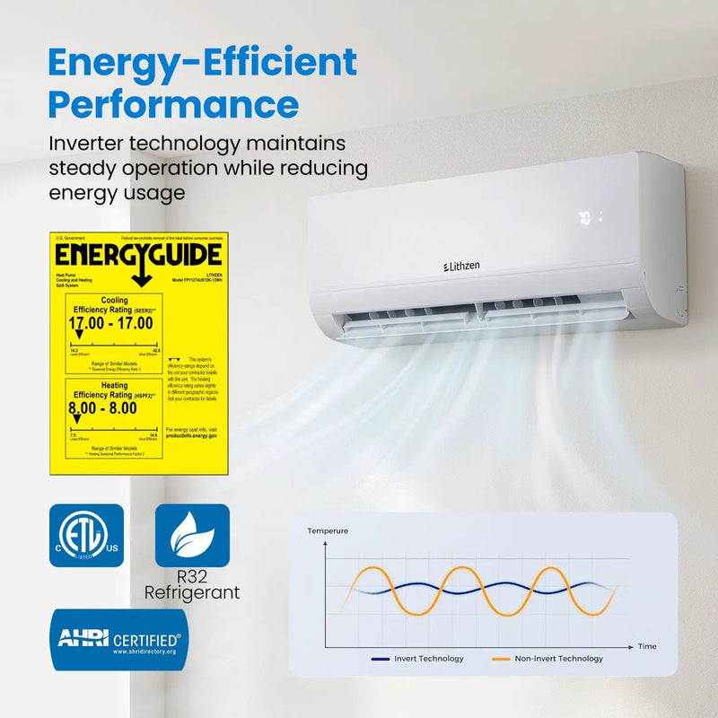 12000 BTU Mini Split Air Conditioner & Heater with WiFi by DirectDeals