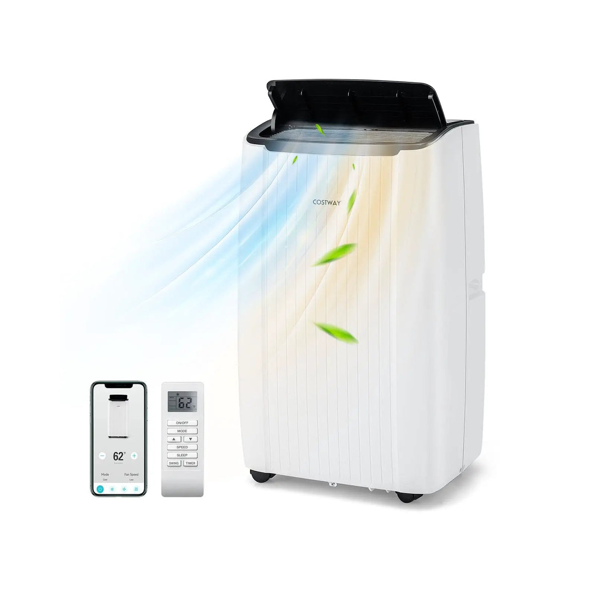12000 BTU Portable Air Conditioner 4-in-1 Smart WiFi Enabled Home AC Unit with Heat, photo 3 of 16