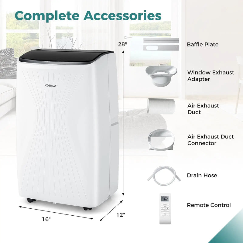 12000 BTU Portable Air Conditioner with Heat and Smart WiFi by DirectDeals