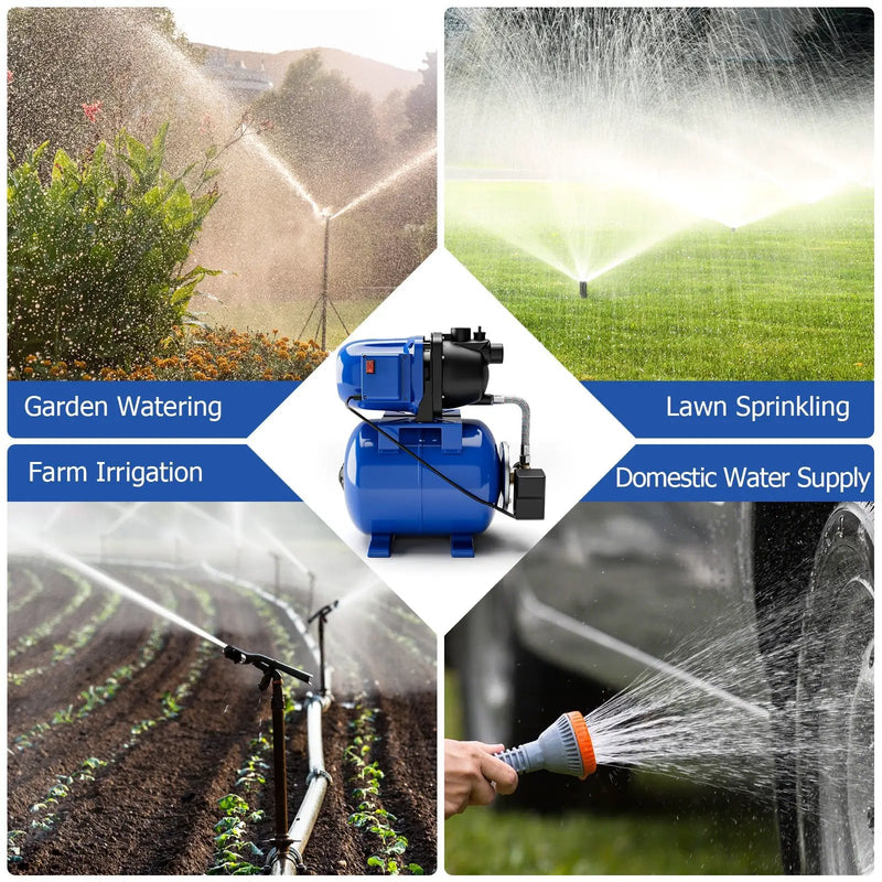 1200 W Garden Water Pump Shallow Well Pressurized Irrigation by DirectDeals