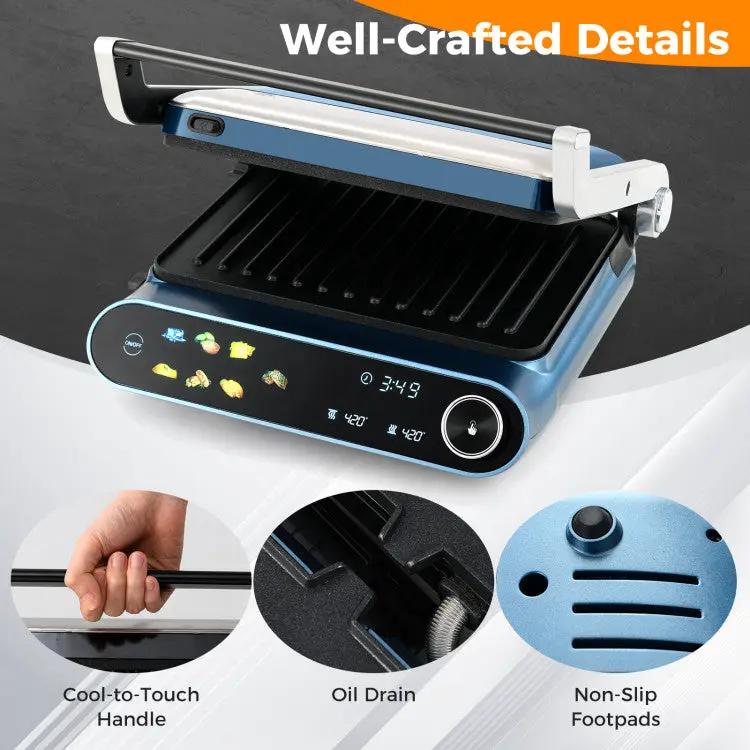 1200W Press Grill with LED Display by DirectDeals