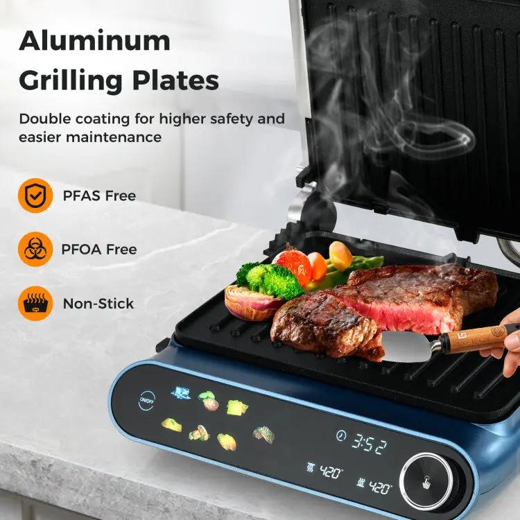 1200W Press Grill with LED Display by DirectDeals