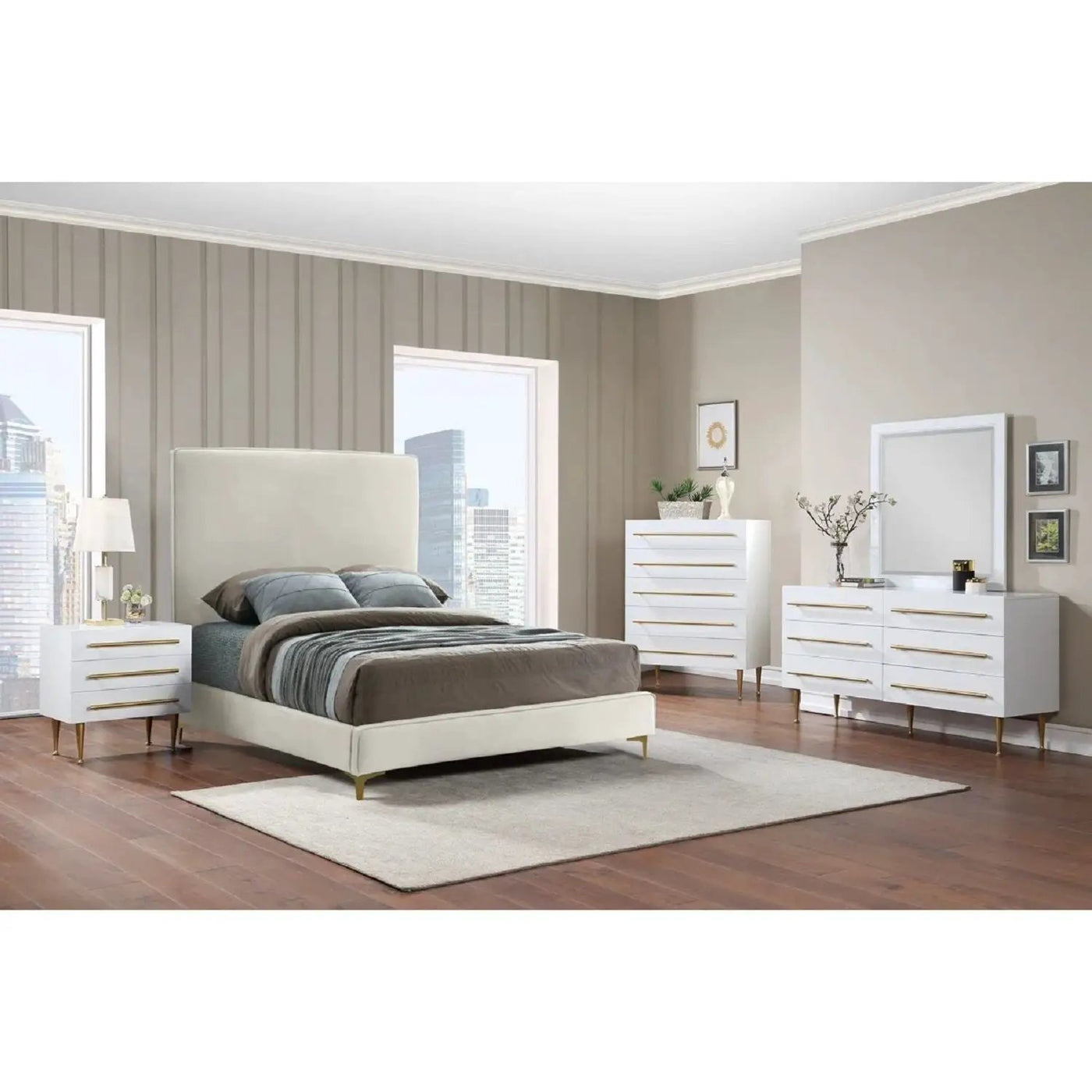 Contemporary 5 Drawer Chest For Bedroom by Unique Piece Furniture