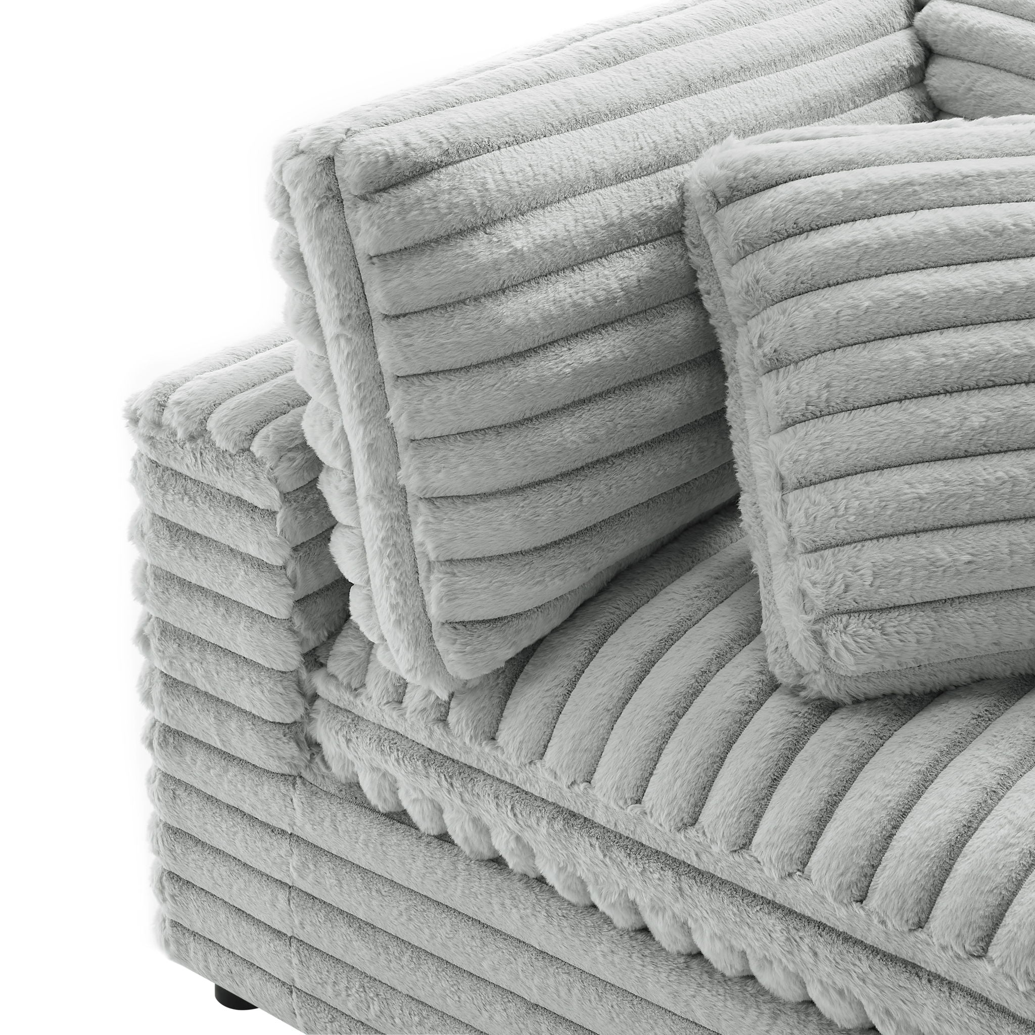 Jenny - 2 Piece Sofa Sectional - Gray by HouseOfZazla