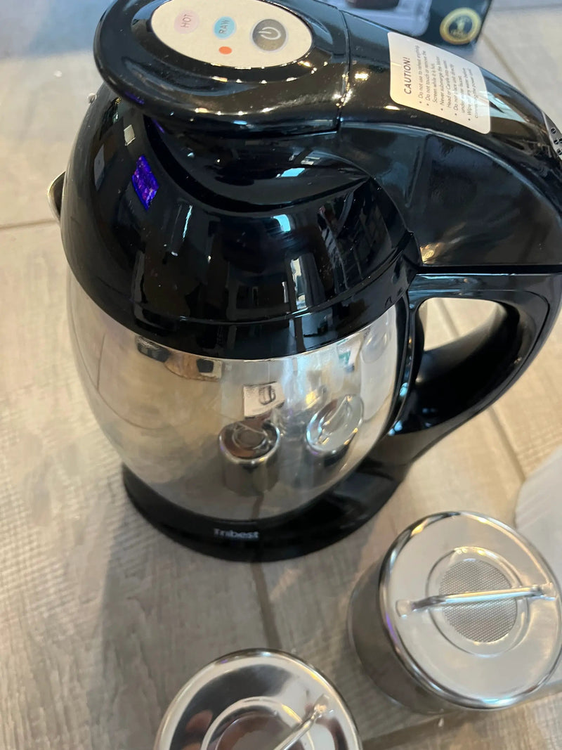 Open Box Tribest SB-130 Soyabella, Automatic Soy Milk and Nut Milk Maker Machine, Stainless Steel Large, Silver by Selzalot