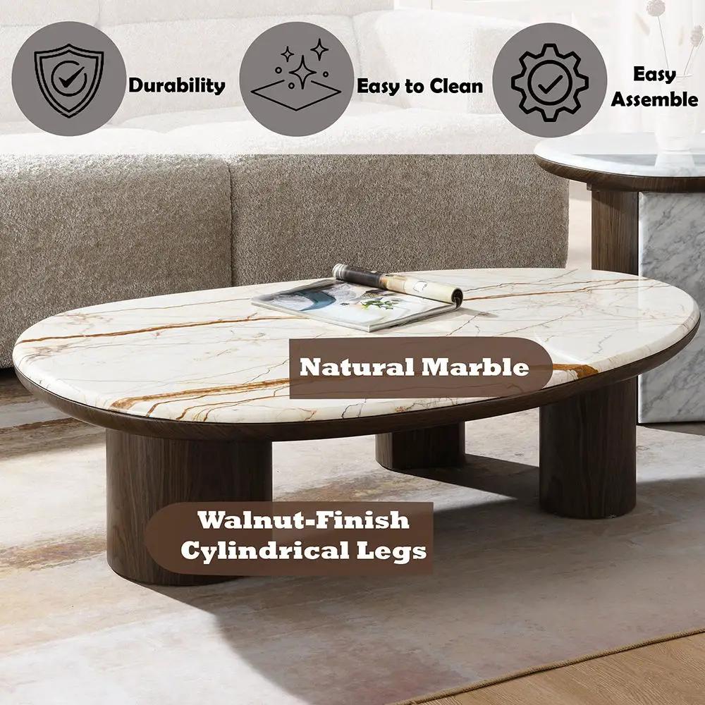 Haidar - Table With Marble Top by Unique Piece Furniture