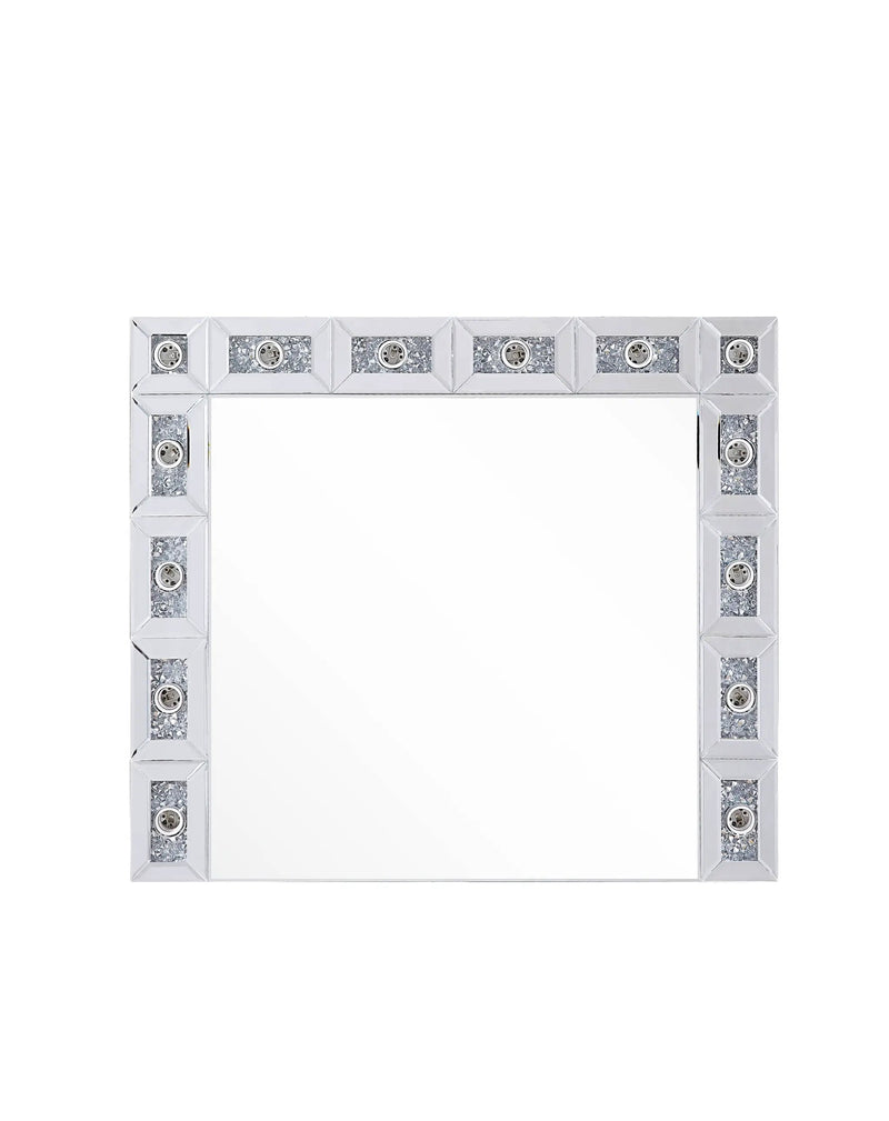 Noralie Mirrored & Faux Diamonds Accent Mirror by HouseOfZazla