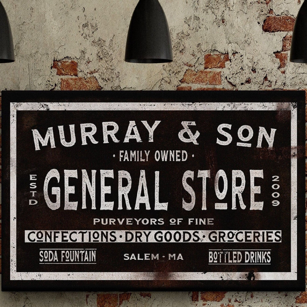 Dry Goods Sign | Personalized General Store Sign | Custom Rustic Farmhouse Sign, photo 4 of 9