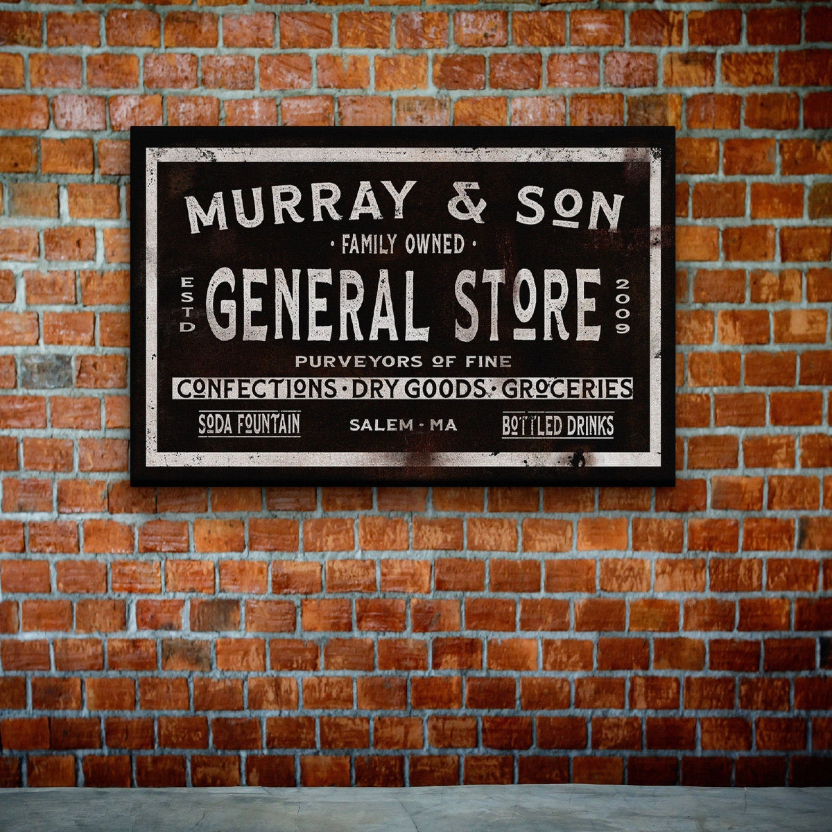 Dry Goods Sign | Personalized General Store Sign | Custom Rustic Farmhouse Sign, photo 5 of 9