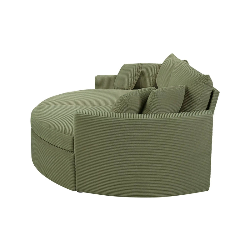 Oversized Double Chaise Lounge Sofa With USB Ports