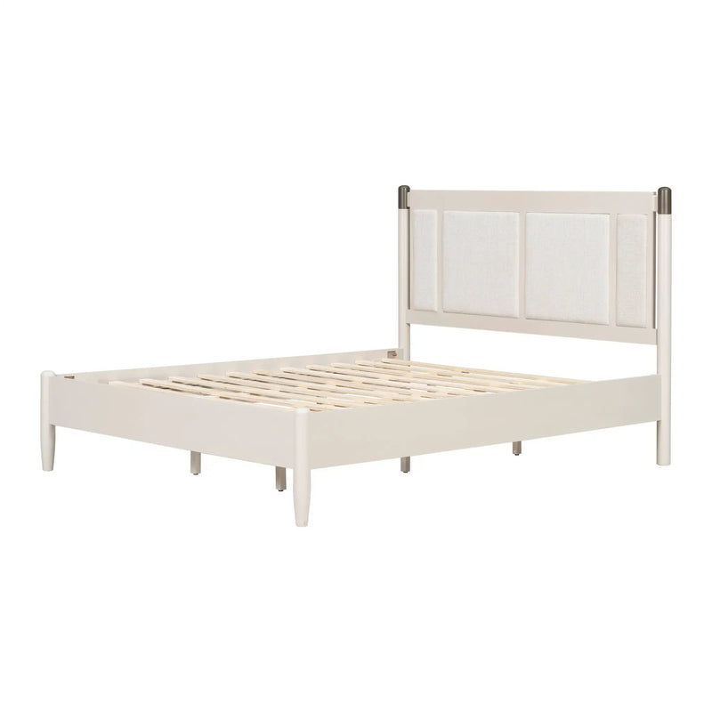 Solid Wood Queen Bed - Heavy Duty Support by HouseOfZazla