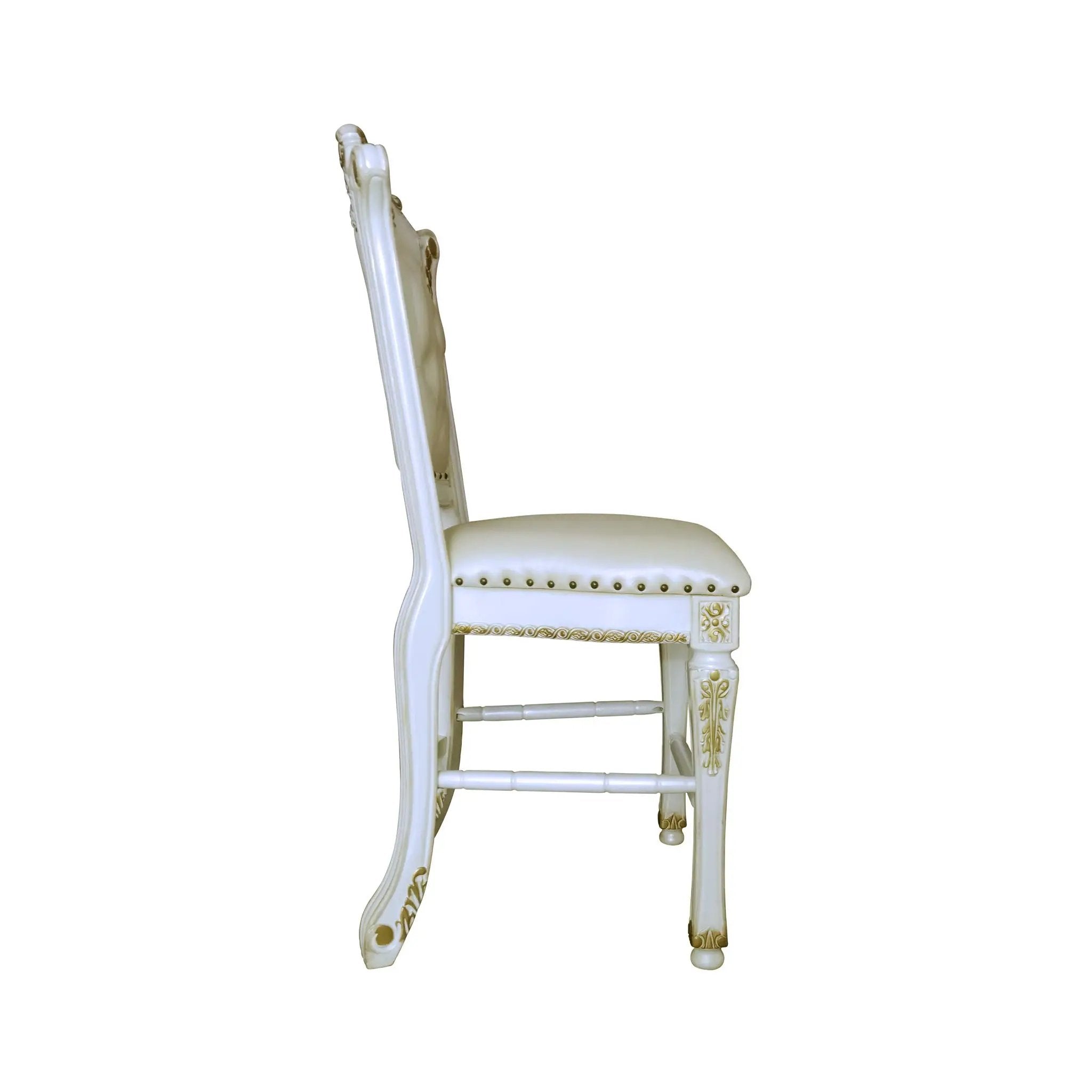 Vendome - Antique Counter Height Chair (Set of 2) - White by Unique Piece Furniture