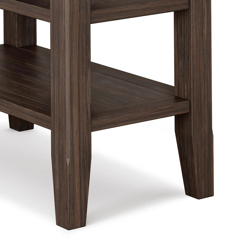 Acadian - Narrow Side Table - Farmhouse Brown by HouseOfZazla