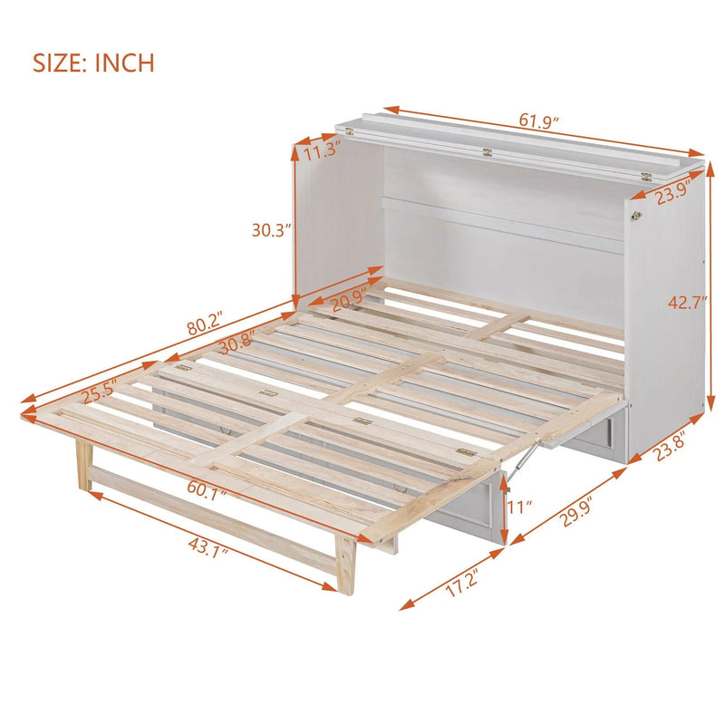 Murphy Bed With Large Drawers And Stylish Design by HouseOfZazla