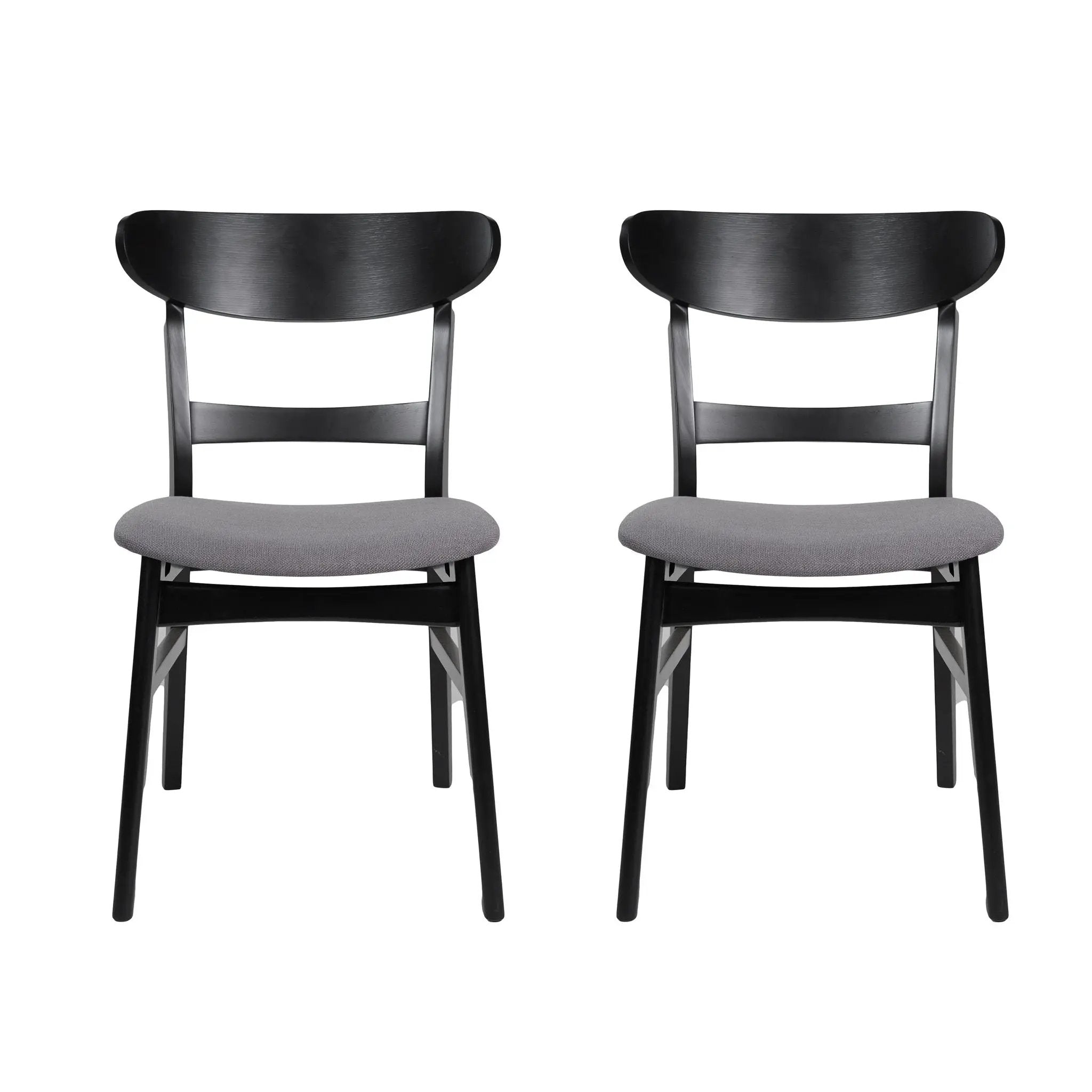 Modern Dining Chair With Upholstered Seat And Wood Frame by HouseOfZazla