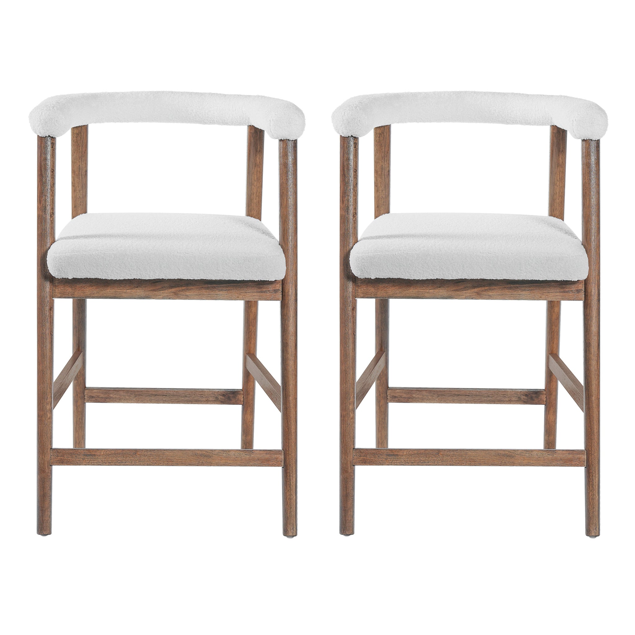24.5'' Seat Height Bar Stools with Back, Set of 2 by HouseOfZazla