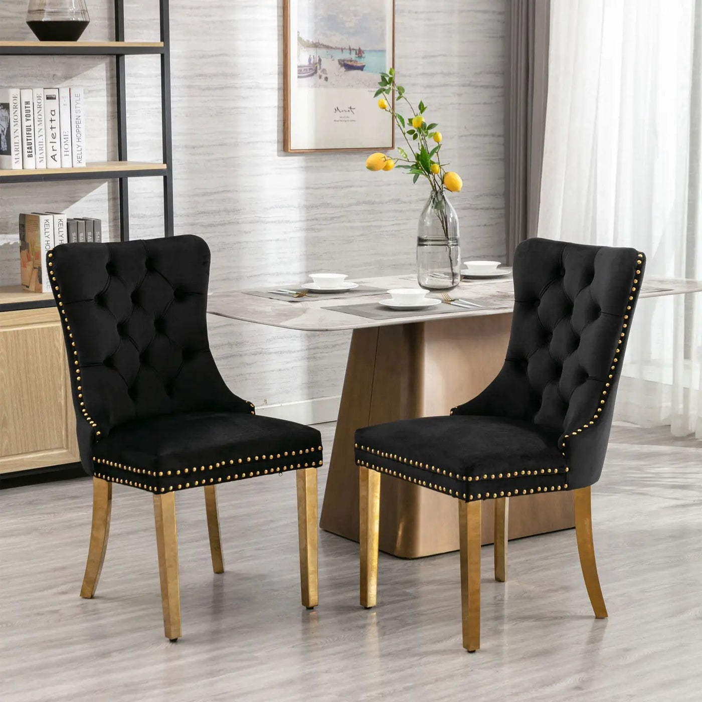 Nikki - Modern, High-End Tufted Dining Chair (Set of 2) by Unique Piece Furniture
