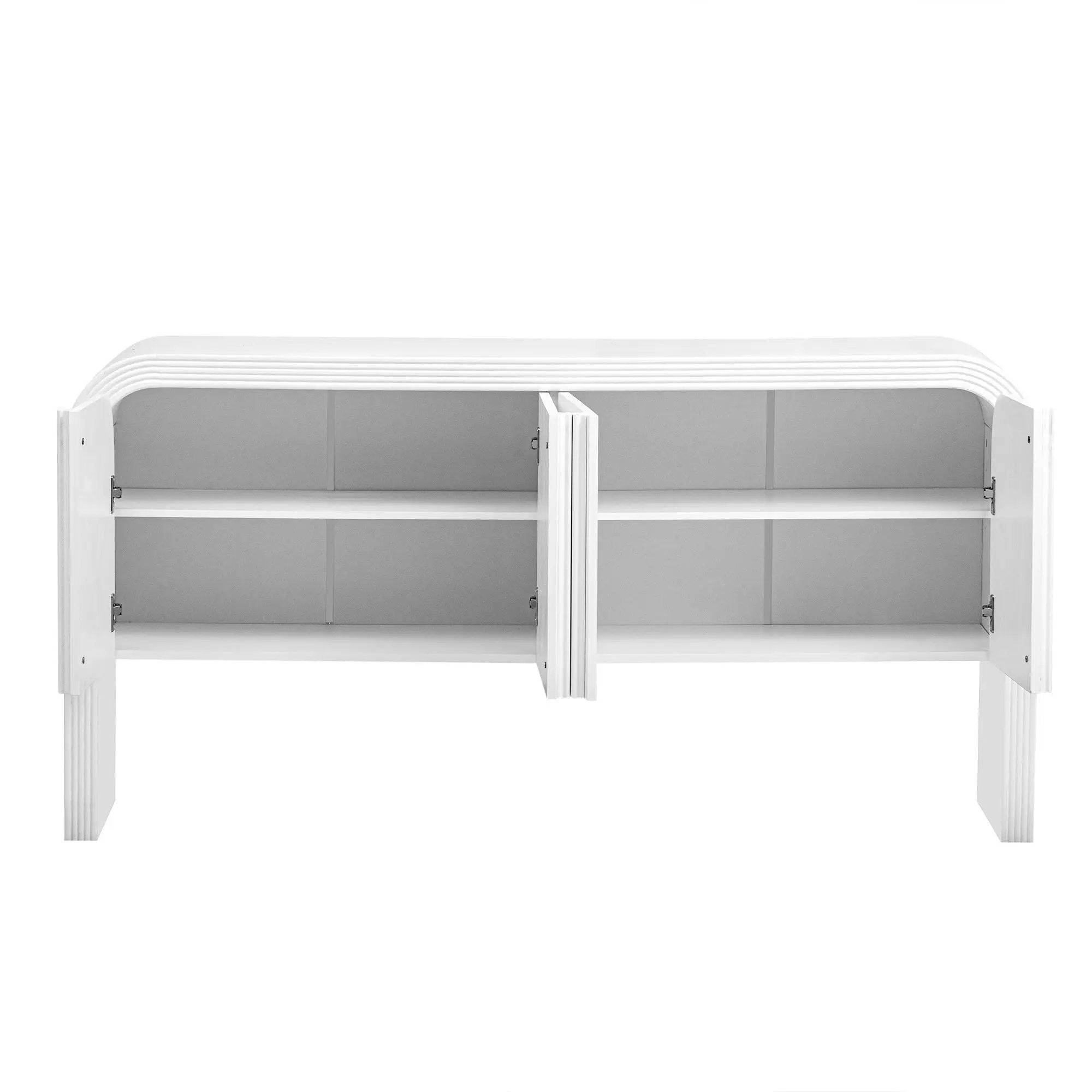 U_STYLE 62.2-Inch Wave-Pattern Console Table by HouseOfZazla