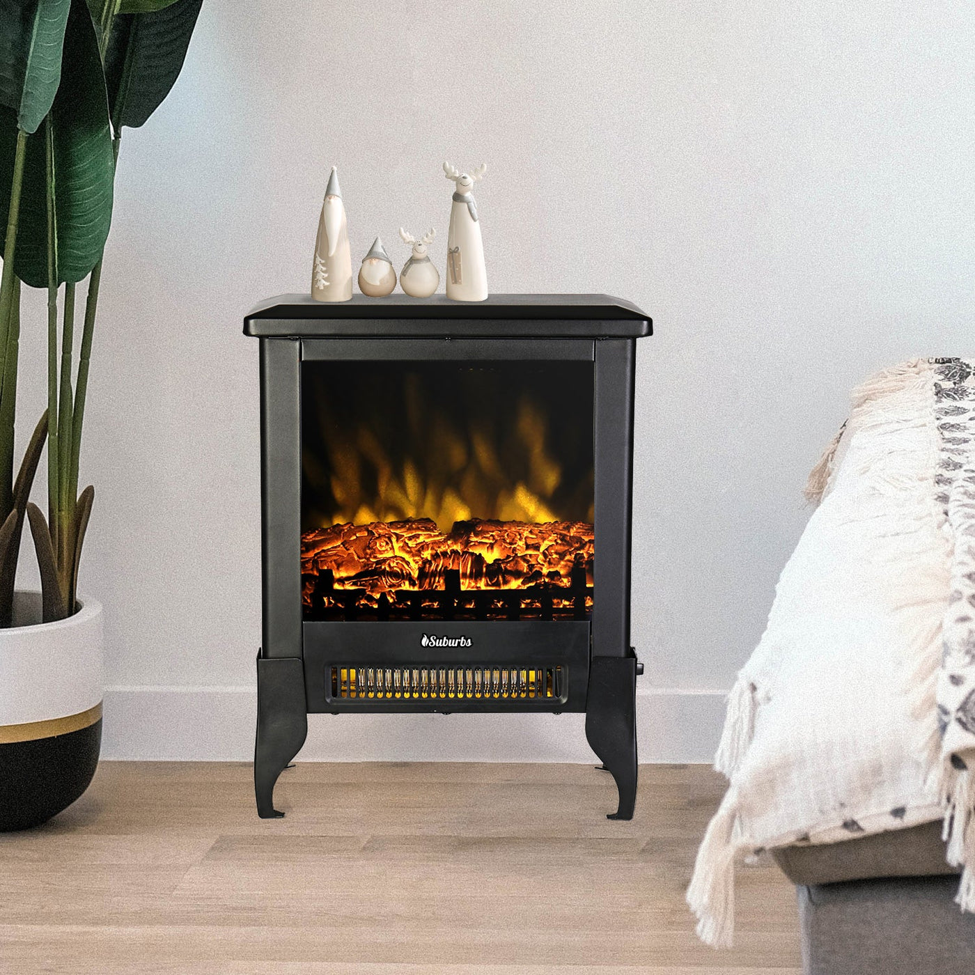 Suburbs TS17 Electric Fireplace Stove Heater by TURBRO