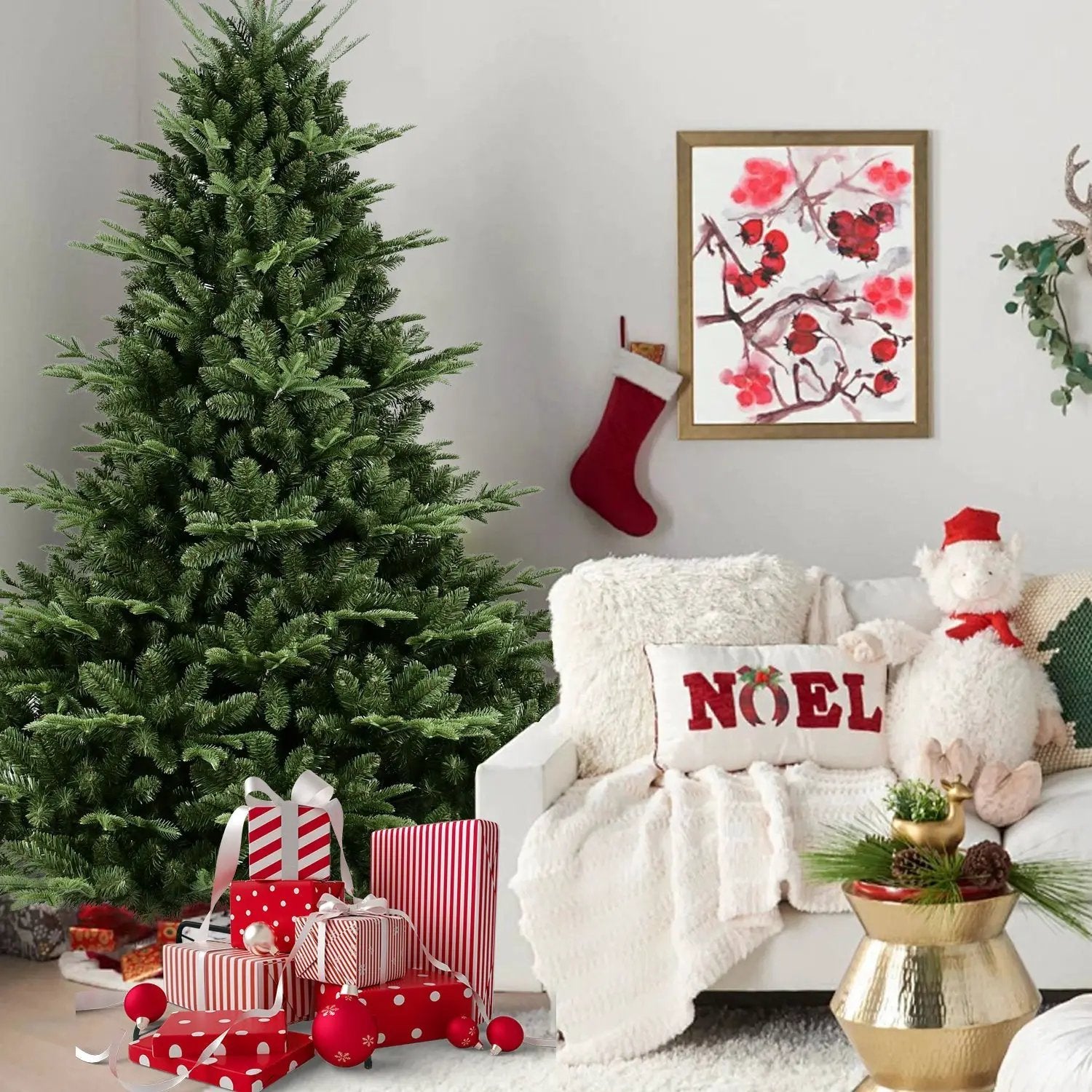 Full-Shaped 6 Ft Christmas Tree with 1673 PE/PVC Tips by HouseOfZazla