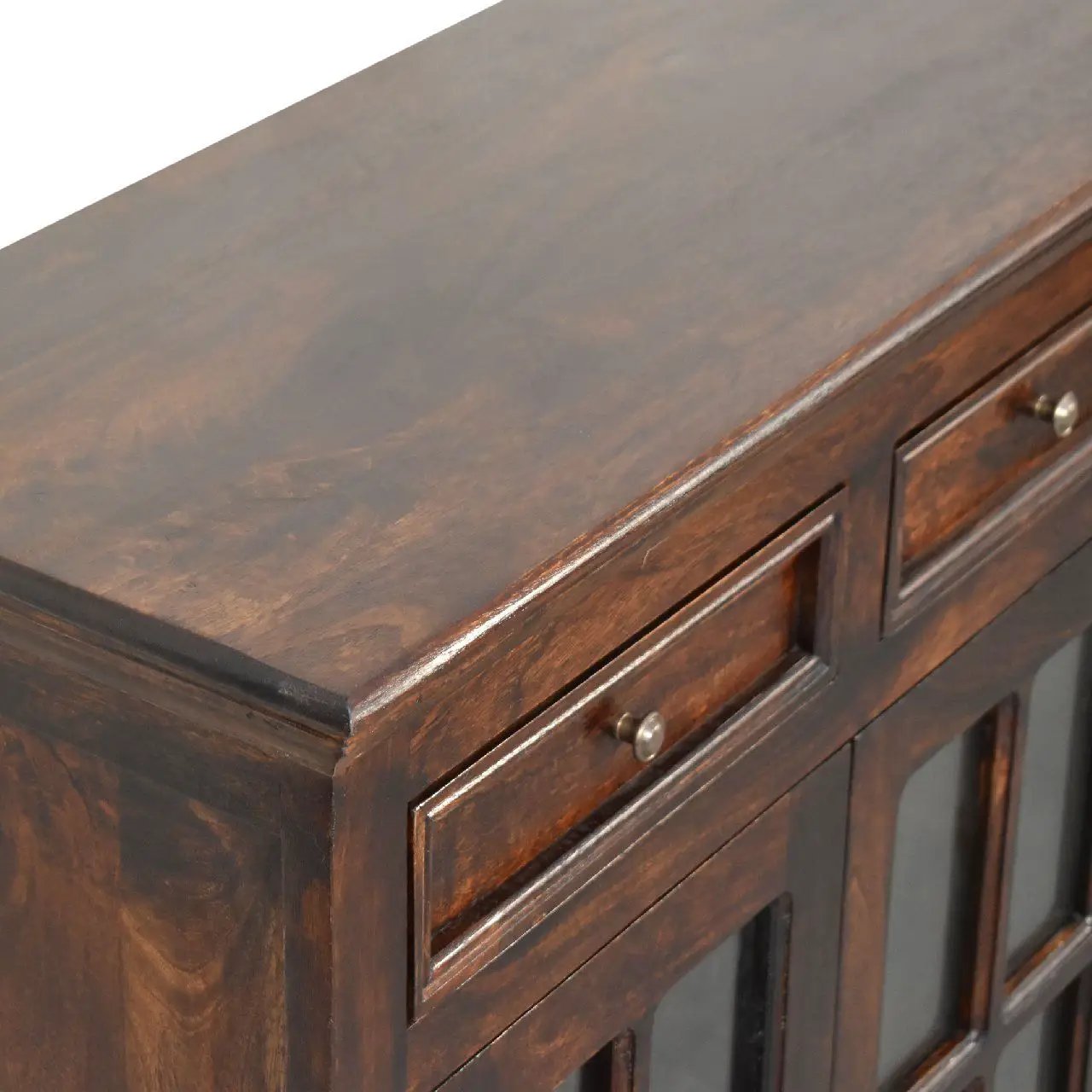 Cabinet With Glazed Doors by Unique Piece Furniture