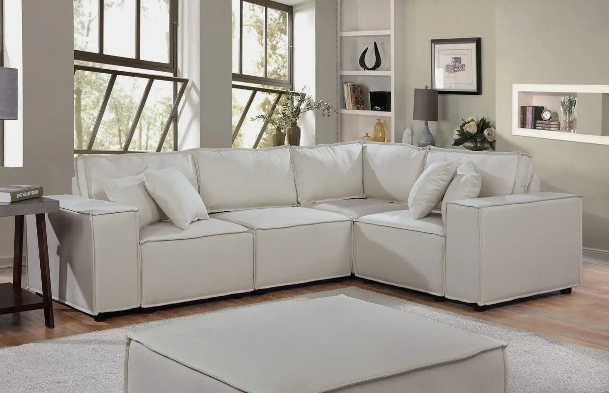 Melrose - Modular Sectional Sofa With Ottoman by Unique Piece Furniture