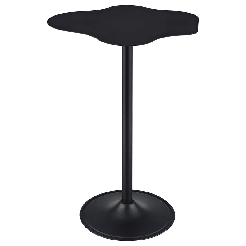 Keanu Curved 29-inch Cloud-Shaped Bistro Bar Table Black by Unique Piece Furniture