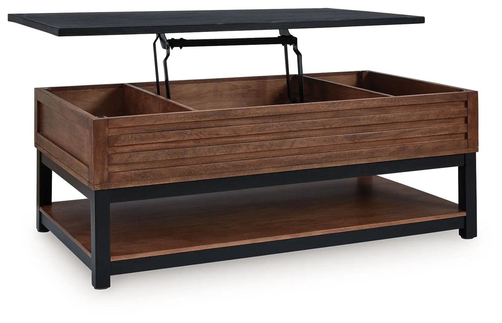 Kallari - Lift Top Cocktail Table - Warm Brown / Black by Unique Piece Furniture