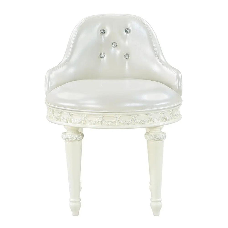 Dorothy - Vanity Chair With Swivel - Ivory by Unique Piece Furniture
