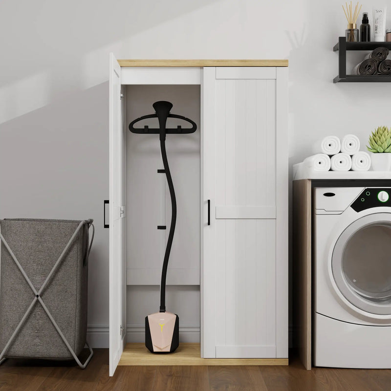 55.1" Tall Wooden Vacuum Storage Cabinet with Adjustable Shelf by HouseOfZazla