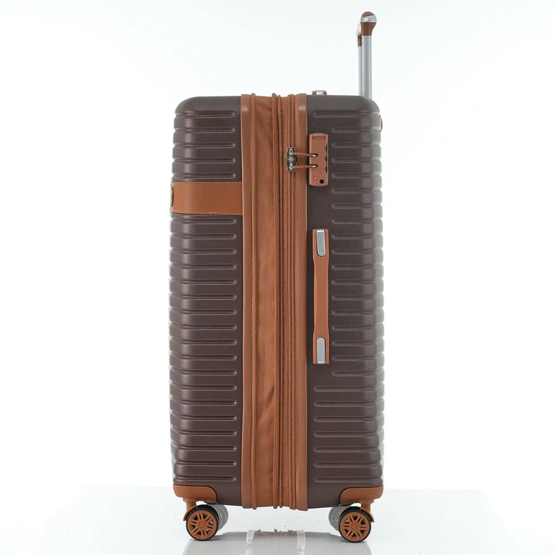 4 Piece Luggage Suitcase Set, Hard Shell Lightweight Expandable Travel Luggage With 4 Packing Cubes by HouseOfZazla