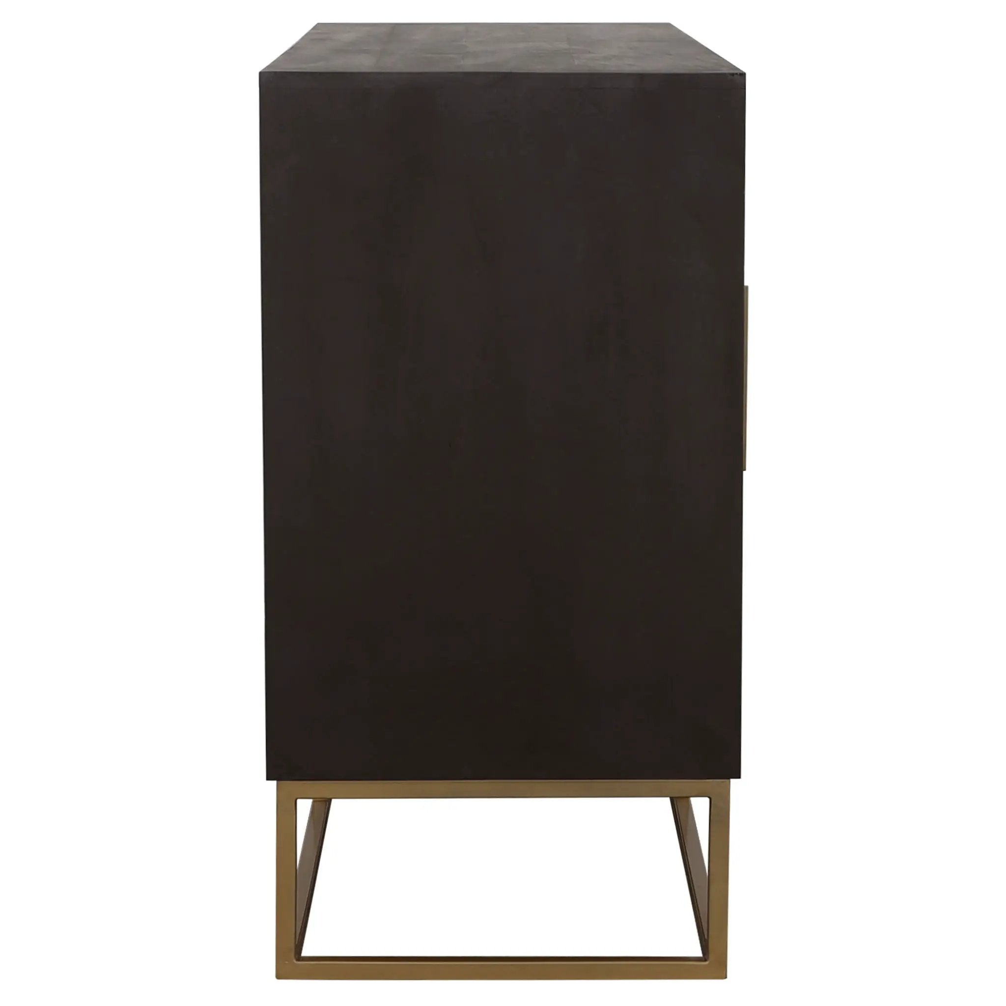 Zara 2-door 57-inch Wood Accent Storage Cabinet Black Walnut by Unique Piece Furniture