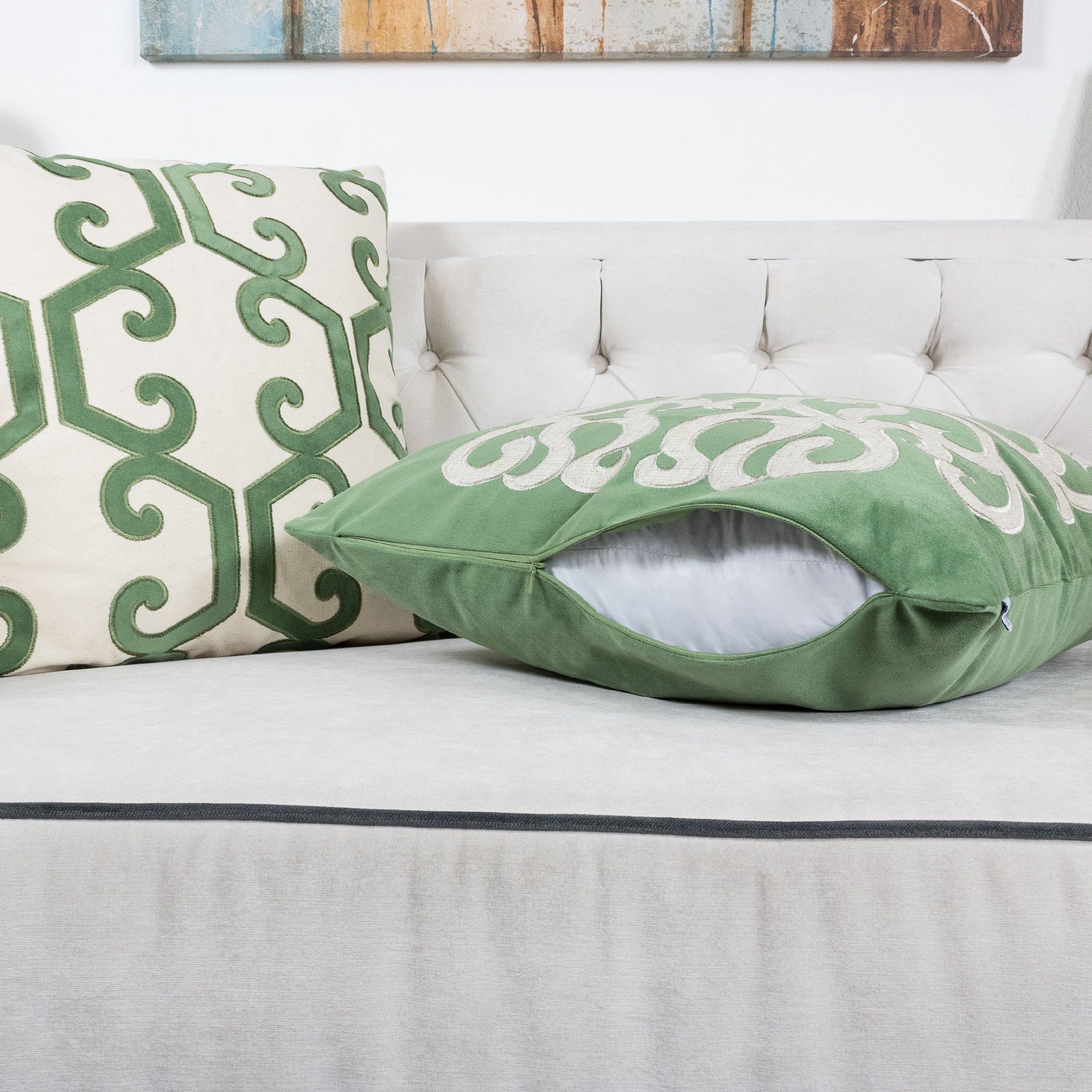 Dora - Pillow Cover With Matching Back by HouseOfZazla