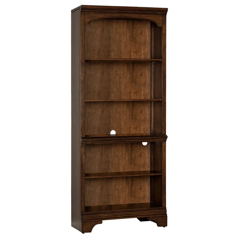 Hartshill 78-inch 5-shelf Bookcase Burnished Oak by Unique Piece Furniture