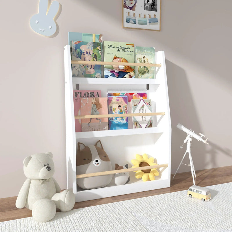3 Tier Book Shelf, Compact Storage For Bedrooms by Unique Piece Furniture
