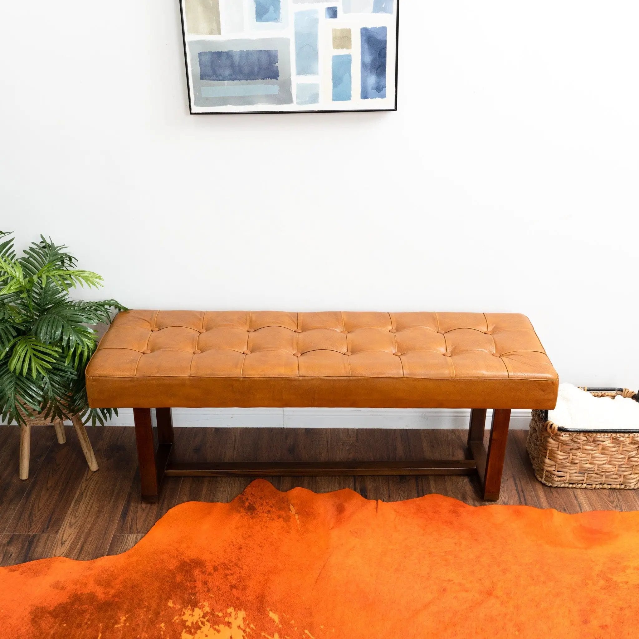 Cameron - Bench - Brown / Tan by HouseOfZazla