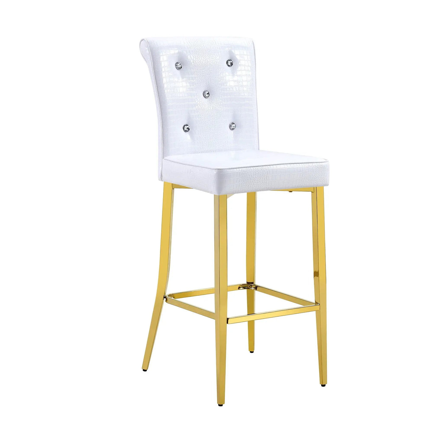 Bar Chairs With Crystal Clasp Design (Set of 2) by HouseOfZazla
