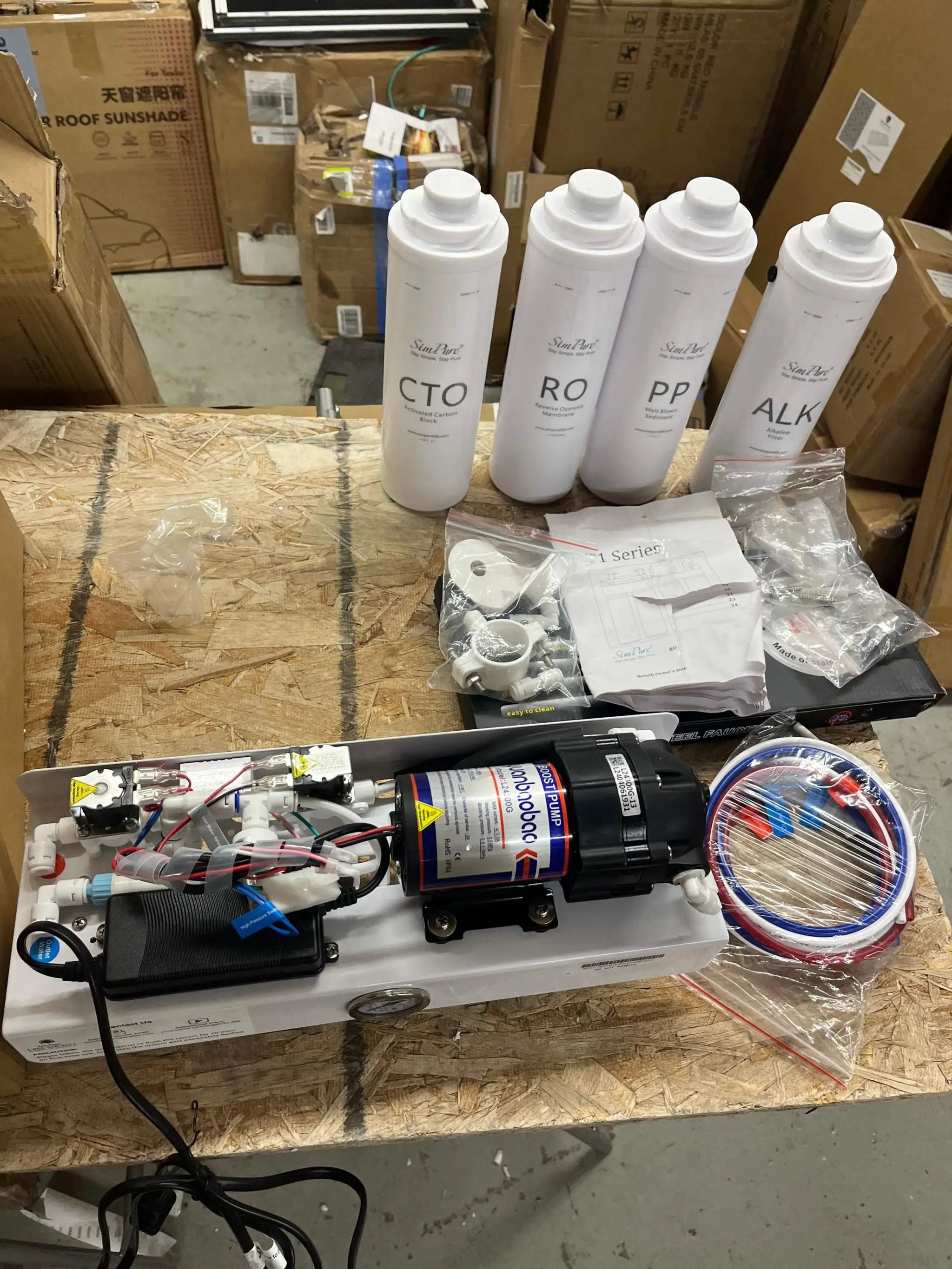 USED LIKE NEW SimPure Alkaline UV Reverse Osmosis System, NSF/ANSI 58 Certified, Tankless RO Water Filter System 400 GPD, pH+ Remineralization Water Filtration Unde by Selzalot